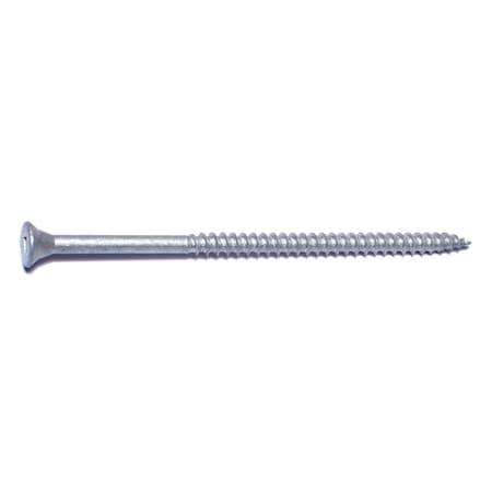 Midwest Fastener Deck Screw, #10 x 4 in, Steel, Flat Head, Square Drive, 10 PK 30647